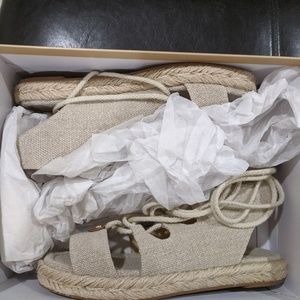 Michael Kors tie Up gladiador espadrille sandal
